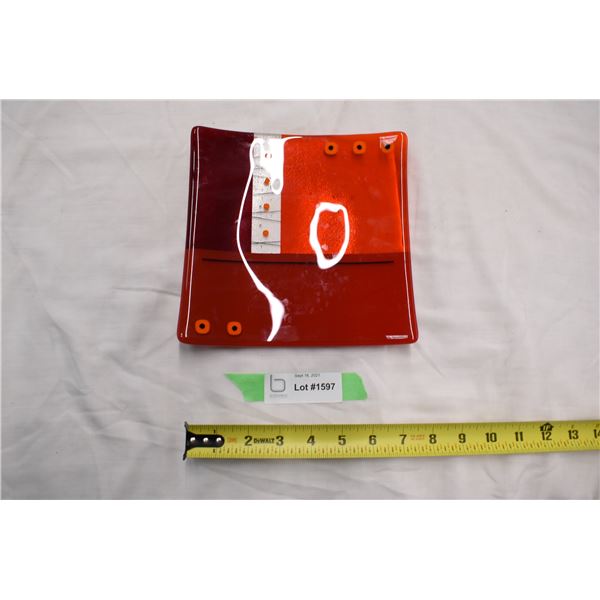 Studio Art Glass plate