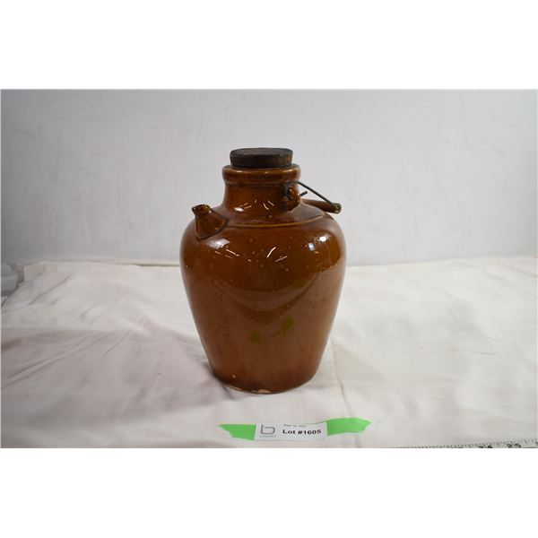 Ceramic Vinegar Jug with cork stopper