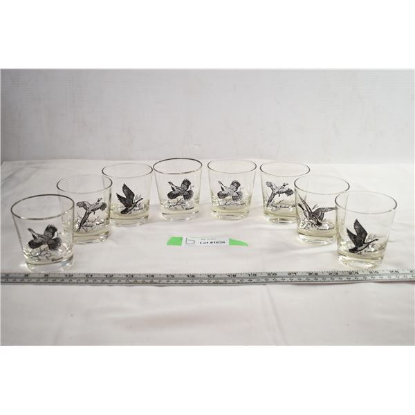(8) Canada Goose Federal Glass Whisky Cups
