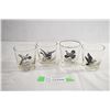 Image 2 : (8) Canada Goose Federal Glass Whisky Cups