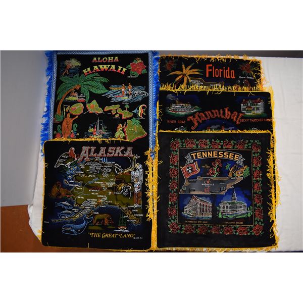 Black Felt Souvenier Cushion Covers- 17" Square - american