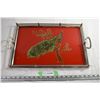 Image 1 : Peacock Glass Serving Tray