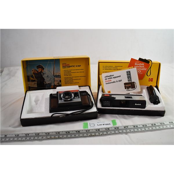 Kodak Instamatic + Pocket Camera's in boxes