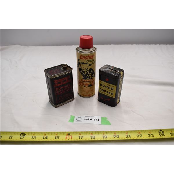 Bokar Coffee + Dunhill Lighter Fluid + Castrol Chain oil