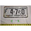 Image 1 : 1959 Sask License Plate