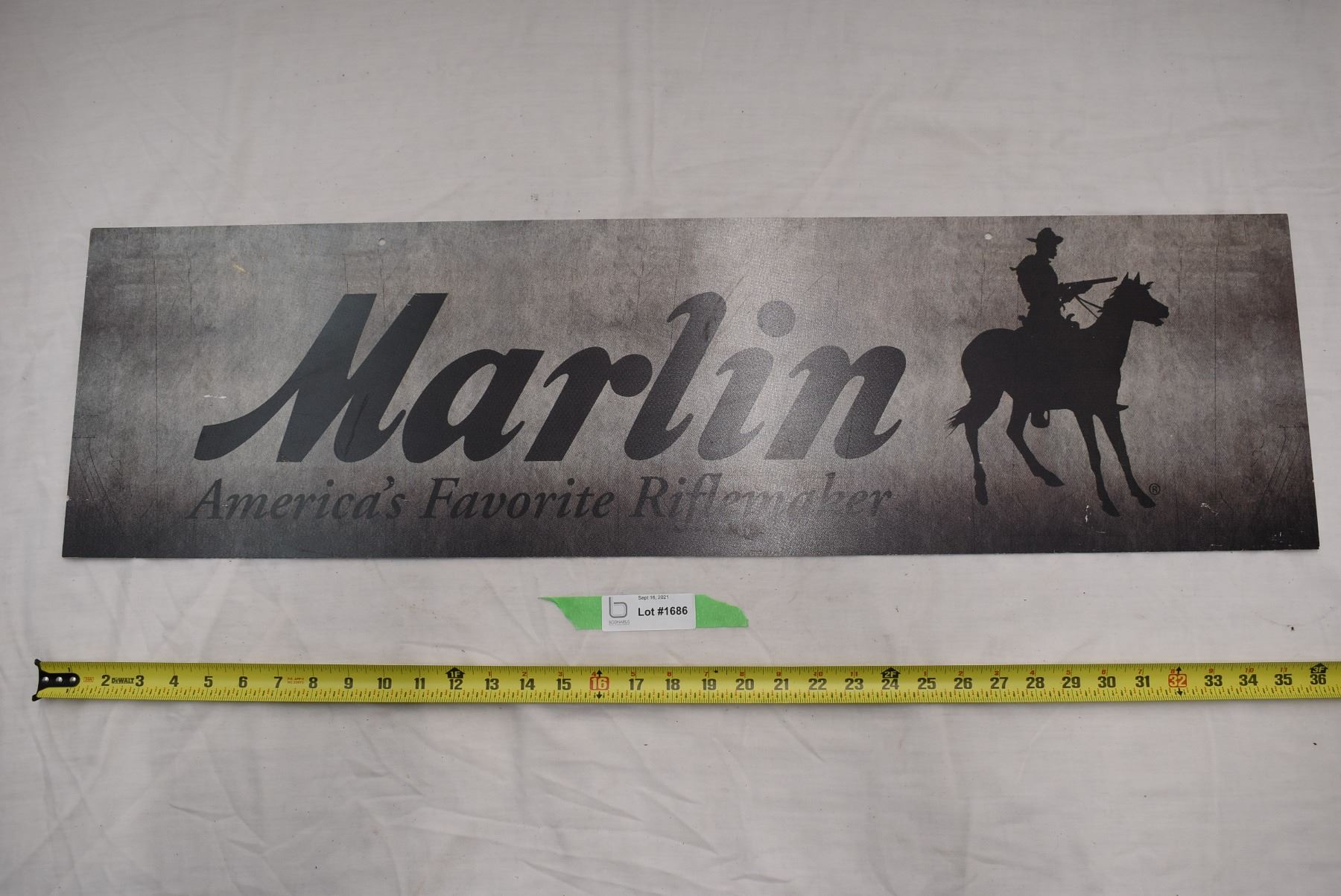 Marlin riflemaker plastic sign