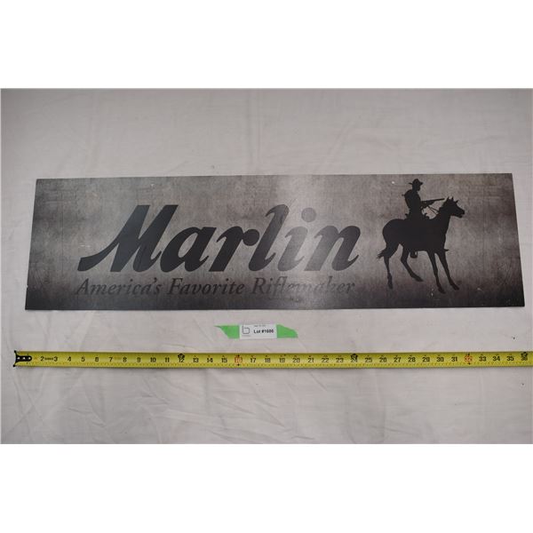 Marlin riflemaker plastic sign