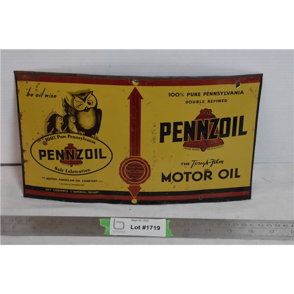 Penzoil Tin sign