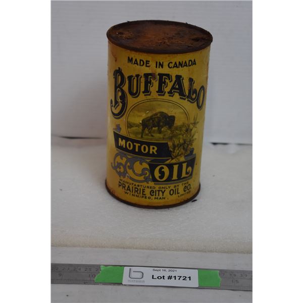Buffalo Motor Oil Can - empty