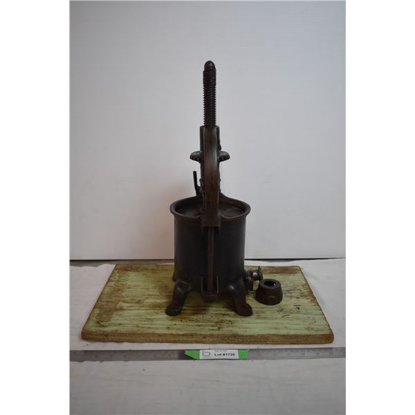 Cast Iron Sausage Press