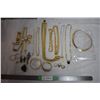 Image 1 : Jewellery Lot - gold colored chains, bracelets, watches