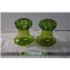 Image 1 : Green Art Glass pieces