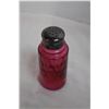 Image 3 : Cranberry Glass Shaker + Purple/pink glass vase