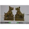 Image 1 : Heavy Brass Bookends terrier dog