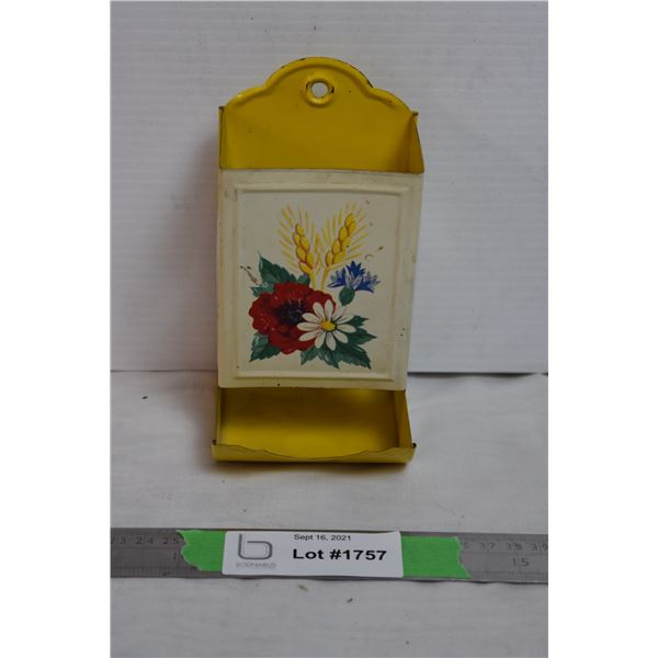 tin matchstick holder