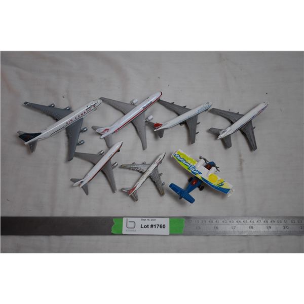 Diecast airplanes (one plastic)