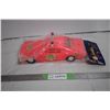 Image 1 : Pink Plastic Fire Chief Car in original packaging