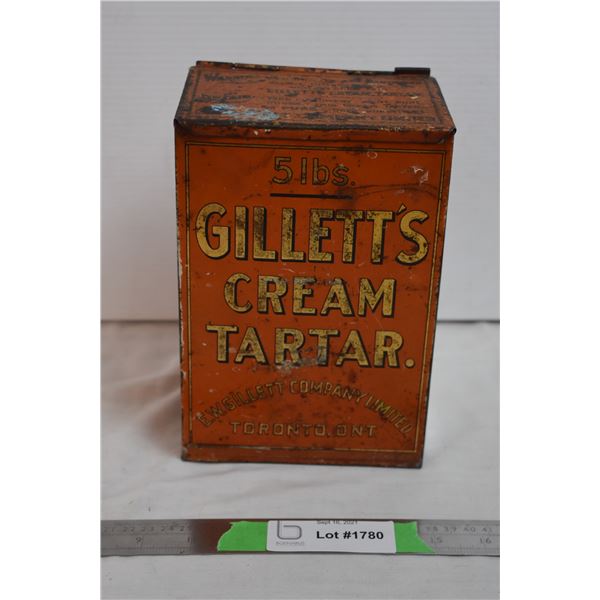 Gillett 5LB Cream Tartar Tin
