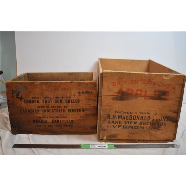 Wooden Apple + Ammo Crates