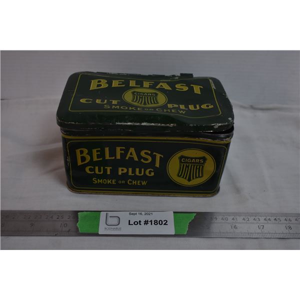 Belfast Cut Plug Tobacco Tin