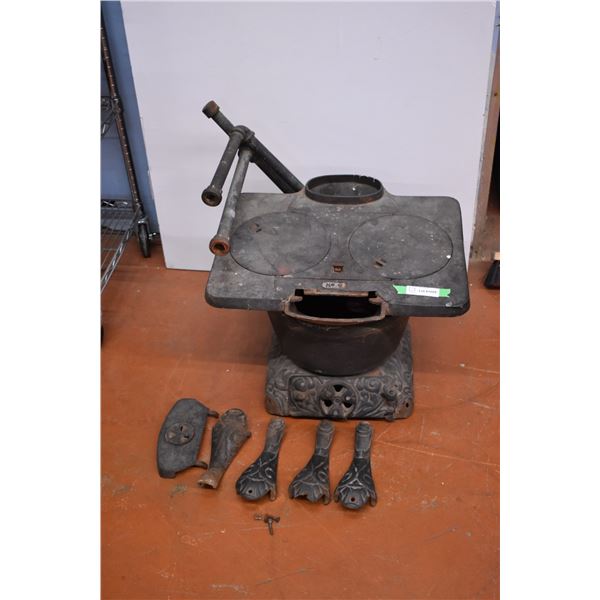 Cast Iron 2 burner Stove (No. 9) - 22"x19"x16"