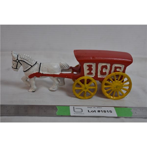 Cast Iron Horse + Buggy (repainted)