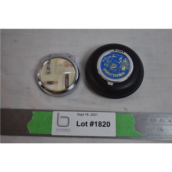 Fisher Lighter + saskatchewan tin container