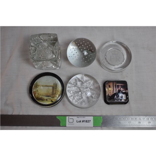 Magnifying Glass Paperweights - Elvis + misc