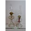 Image 1 : Glass Oil Lamps with Shades