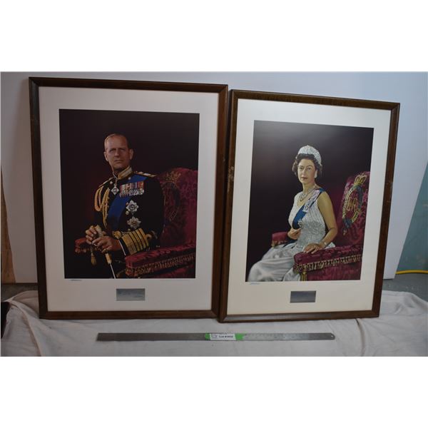Prinice + Queen Framed Pictures - 24"x19"