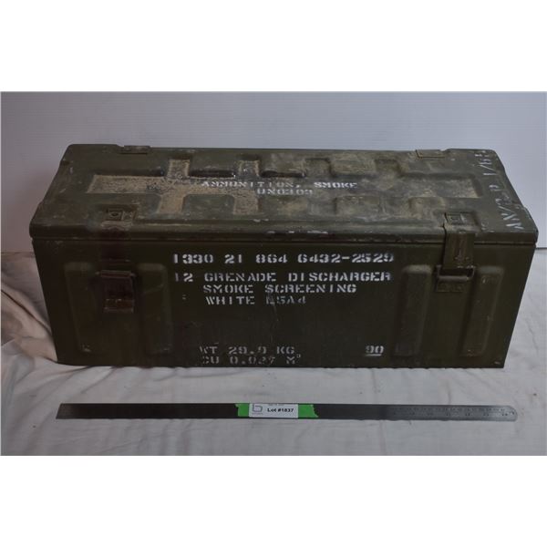 Military Amunitions Metal Container - 26" Long