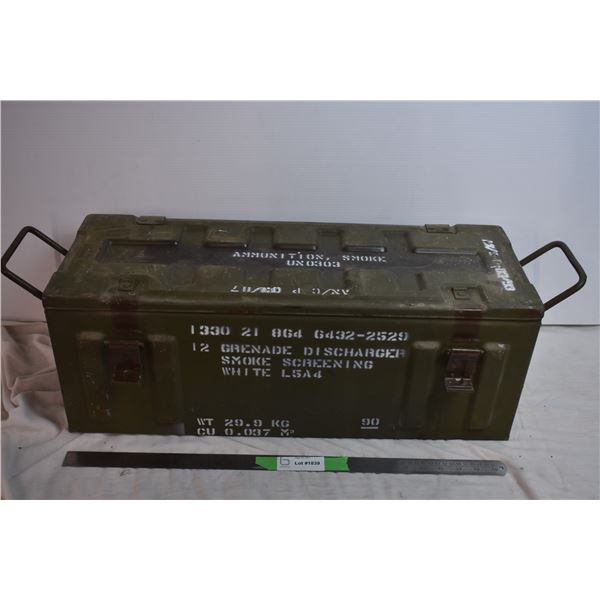 Military Amunitions Metal Container - 26" Long