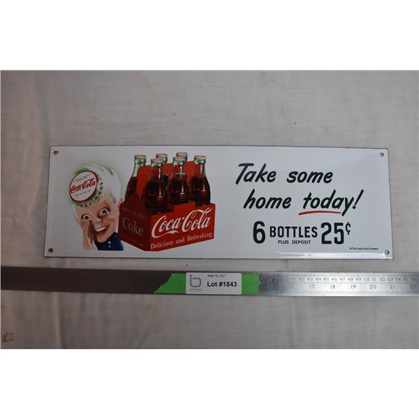 Coca Cola Sign - 17"x6"