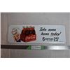 Image 1 : Coca Cola Sign - 17"x6"