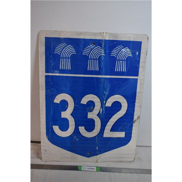 Highway 332 sign