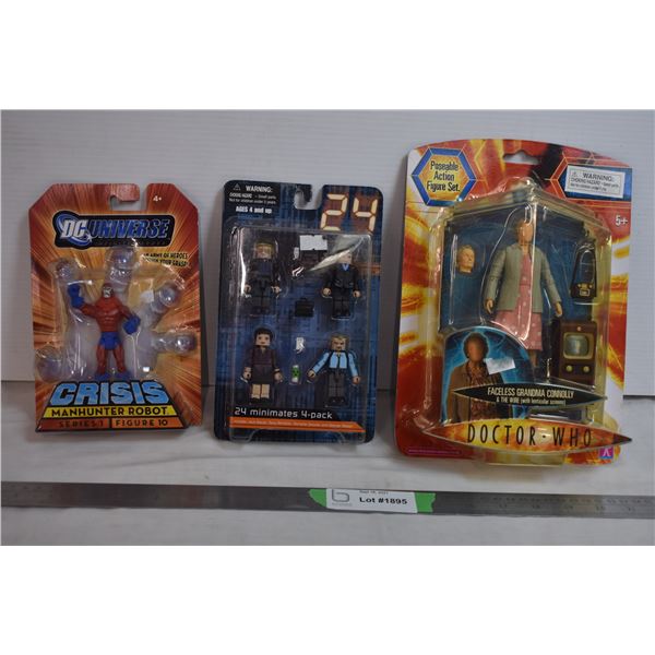 Minimates + Doctor Who figure + DC miniature