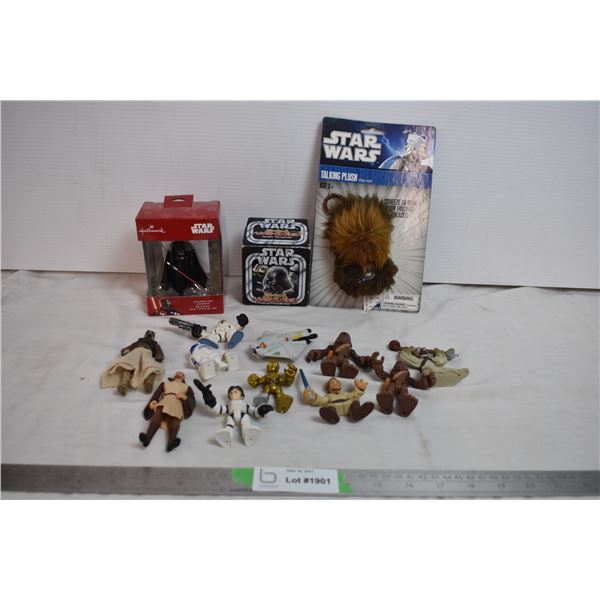 Star Wars Miniature figures + plush chewbacca