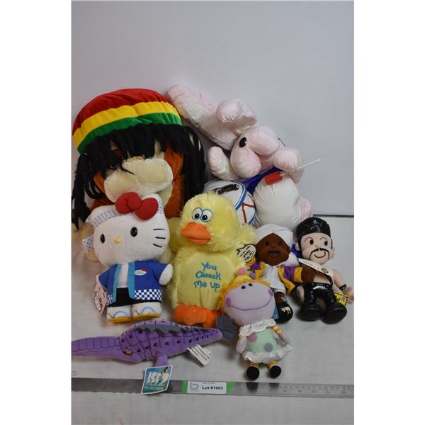 Plush toy lot - Hello kitty + misc