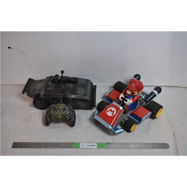 Alien Remote Tank + Mario Cart Toy