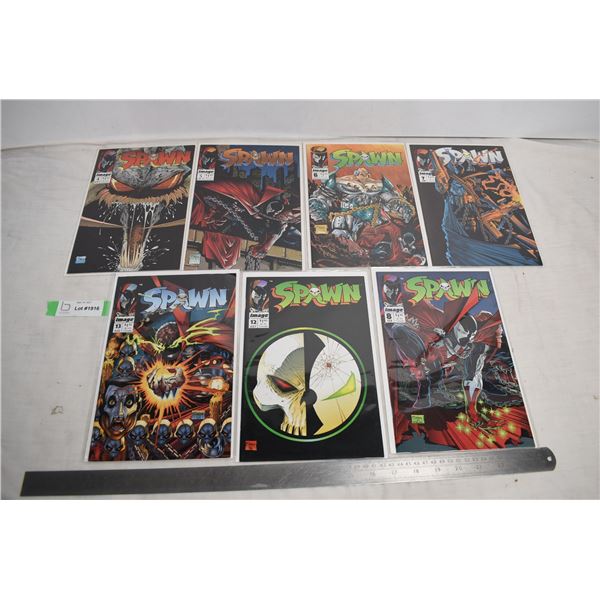 7 issues of spawn comics