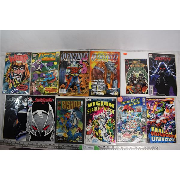 (13) assorted DC + Marvel Comics, some 1st edition