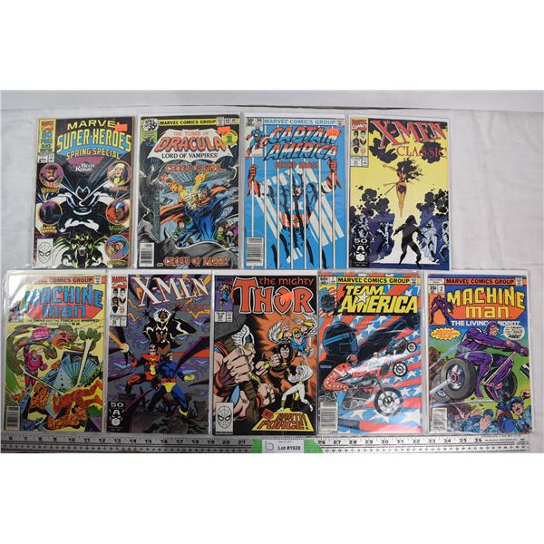 (9) Marvel Comics - Thors, Captain America, X-men, 2 first issues