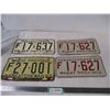Image 1 : 1953, 1955 + pair of 1958 sask license plates (4)