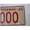 Image 3 : 1945 Sask sample license plate