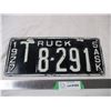 Image 1 : 1927 Sask Truck license plate