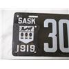 Image 2 : 1919 Sask License plate