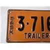 Image 2 : 1950 sask trailer plate