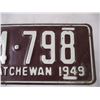 Image 3 : 1949 Sask license plate