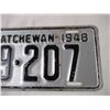 Image 3 : 1948 Sask license plate