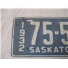 Image 2 : 1932 Sask license plate
